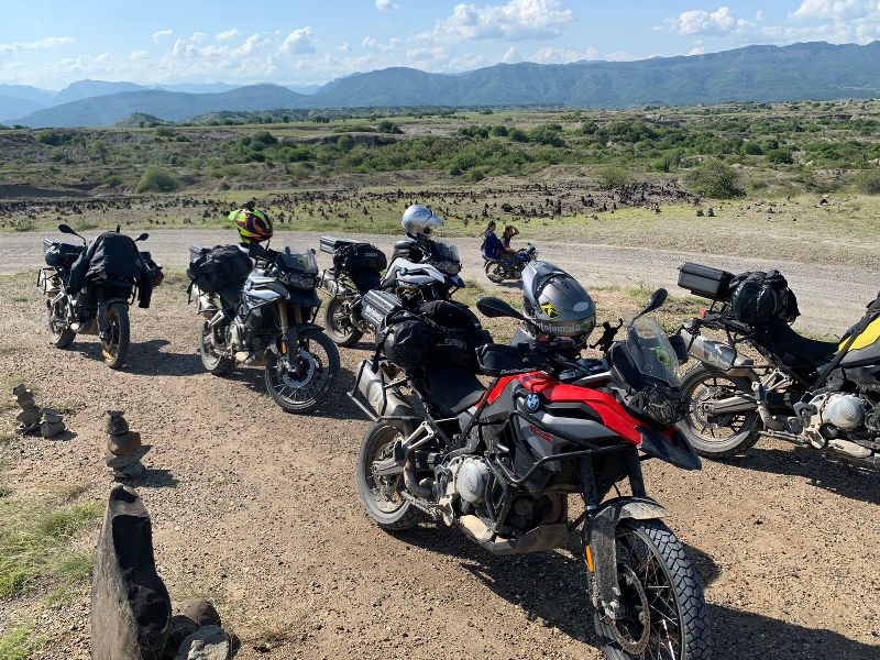 Motorräder BMW GS bei der Motorradreise durch Kolumbien